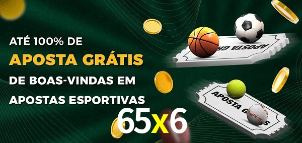 65x6 Ate 100% de Aposta Gratis